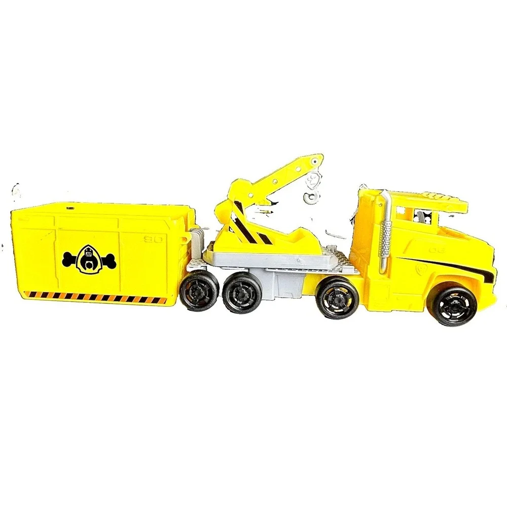 Paw Patrol Big Truck Pups Rubble X-Treme Transforming Crane Truck Vehicle Loose